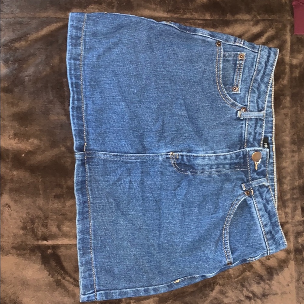 Jean skirt mid rise